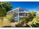 Refreshing screened-in pool with ample greenery and a well maintained outdoor space at 2550 Ivanhoe St, Port Charlotte, FL 33952