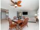 Open floor plan showcases the dining area that flows into the living room at 3100 Magnolia Way, Punta Gorda, FL 33950