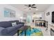 Inviting living room with kitchen in background at 311 Garvin St # 401C, Punta Gorda, FL 33950