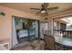 Relaxing lanai with seating area, view of bedroom and the outdoors at 3256 White Ibis Ct # 13B, Punta Gorda, FL 33950