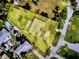 Aerial property survey showing home's dimensions and layout with pool at 4381 Northshore Dr, Punta Gorda, FL 33980
