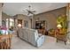 Inviting living room with sofa and side table seating at 12905 N Marsh Dr, Port Charlotte, FL 33953