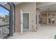 Screened patio with an exterior door and full view of the outdoor shower, exterior doors and access to the pool at 13770 Palmetto Point Ct, Port Charlotte, FL 33953