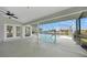 Enjoy the screened lanai with a beautiful waterfront pool and canal view at 494 Monaco Dr, Punta Gorda, FL 33950