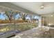 Spacious screened-in patio overlooking the backyard at 5113 Weatherton St, North Port, FL 34288