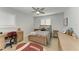 This bedroom features hardwood floors, natural light, and stylish, neutral décor at 621 Trabue Ave, Punta Gorda, FL 33950