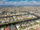 Wonderful aerial view of the canal-front homes, highlighting the waterfront community at 2181 Via Seville, Punta Gorda, FL 33950