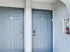 Condo exterior featuring secure individual entrances and emergency fire extinguisher at 25050 Sandhill Blvd # B2 Building 6, Punta Gorda, FL 33983