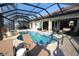 Beautiful pool with spa and canal view at 507 Saint Girons Ct, Punta Gorda, FL 33950