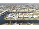 Gorgeous overhead shot of waterfront homes on canals with docks and convenient boat access at 944 Genoa Ct, Punta Gorda, FL 33950