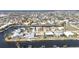 Overhead view of homes on canals featuring private docks, boat lifts, and easy water access at 944 Genoa Ct, Punta Gorda, FL 33950
