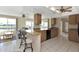 Open kitchen overlooking the living room and canal at 944 Genoa Ct, Punta Gorda, FL 33950