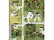 A detailed overhead view lot and street map of the property highlighting its location and dimensions at 1027 Campbell St, Port Charlotte, FL 33953