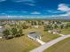Expansive aerial shot of a community showcasing the property's location and surrounding neighborhood at 16271 Branco Dr, Punta Gorda, FL 33955