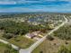 Aerial view of the home and the water features in the area at 16571 Cape Horn Blvd, Punta Gorda, FL 33955