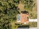 Aerial view of the private pool and backyard at 16571 Cape Horn Blvd, Punta Gorda, FL 33955