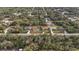 Aerial view of the property and surrounding area, highlighting the location of the home at 17327 Wintergarden Ave, Port Charlotte, FL 33948