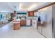 Bright kitchen with stainless steel appliances and a view to the backyard at 2180 Via Esplanade, Punta Gorda, FL 33950
