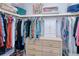 Organized walk-in closet with shelving and drawers at 2180 Via Esplanade, Punta Gorda, FL 33950