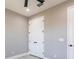Bedroom featuring a closet and fan at 24473 San Rafael Rd, Punta Gorda, FL 33955