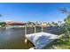 Waterfront property featuring a private dock with access to beautiful canal waterways, ideal for boating at 250 George Rd, Port Charlotte, FL 33952