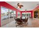 Bright dining area with waterfront views, creating a pleasant ambiance for meals at 258 Venezia Ct, Punta Gorda, FL 33950