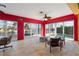 Bright Florida room with water views and access to the pool at 258 Venezia Ct, Punta Gorda, FL 33950