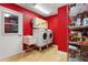 Bright laundry room with updated washer and dryer at 258 Venezia Ct, Punta Gorda, FL 33950