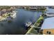 This home has direct deep sailboat access with 80 feet of water frontage, dock, and boat lift at 258 Venezia Ct, Punta Gorda, FL 33950