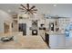 Spacious kitchen with ample counter space, white cabinetry, and stainless steel appliances at 3906 Crooked Island Dr, Punta Gorda, FL 33950
