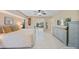 Bright bedroom featuring neutral colors and water view at 413 Valletta Ct, Punta Gorda, FL 33950