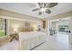 Bedroom with neutral colors featuring bright, water views at 413 Valletta Ct, Punta Gorda, FL 33950