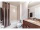 Bathroom featuring a shower/tub combination, and granite vanity at 93 Vivante Blvd # 9323, Punta Gorda, FL 33950