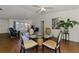 Open concept dining area open to living room at 149 Sportsman Rd, Rotonda West, FL 33947