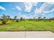 A great neighborhood with manicured lawns and tropical palm trees under sunny skies at 149 Sportsman Rd, Rotonda West, FL 33947