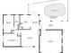 Detailed floor plan showcasing the layout of the home, including the bedrooms, bathrooms, and living areas at 156 Danforth Dr, Punta Gorda, FL 33980