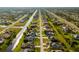 Aerial view of homes lining a canal at 17 White Marsh Ln, Rotonda West, FL 33947