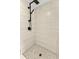 Modern shower with rainfall head and custom tile at 267 Camrose St, Port Charlotte, FL 33954