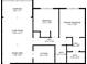Detailed floor plan showcasing the layout of the sun room, bedrooms, and bath at 2290 Aaron St # 312, Port Charlotte, FL 33952
