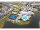 This community has a beautiful pool, clubhouse, tennis courts, and a bocce ball court at 24321 Kintail Ct, Punta Gorda, FL 33980