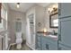 Bathroom featuring granite countertops, shower and toilet at 4091 Rock Creek Dr, Port Charlotte, FL 33948