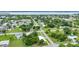 Beautiful aerial view of the charming neighborhood with lush greenery and waterfront access at 535 Milus St, Punta Gorda, FL 33950