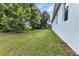 Large backyard with well maintained grass at 535 Milus St, Punta Gorda, FL 33950