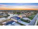 Aerial view showing new waterfront homes on canal at 9493 St Paul Dr, Port Charlotte, FL 33981