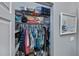 Walk-in closet with wire shelving and hanging storage solutions for optimal organization at 1420 Winding Oak Dr, Port Charlotte, FL 33948