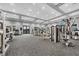 Community gym featuring modern exercise equipment and carpeted floors at 14234 Heritage Landing Blvd # 1016, Punta Gorda, FL 33955