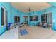 Covered patio area with comfortable seating and ample space for outdoor enjoyment at 1563 Arundel Ave, North Port, FL 34288