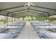 Large covered picnic area featuring multiple tables perfect for gatherings at 215 Schooner St, North Port, FL 34287