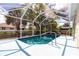 Screened-in pool overlooking the canal at 3436 Discovery Dr, Punta Gorda, FL 33983