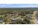 Overview showcases a peaceful neighborhood with single-Gathering homes, mature trees, and a sense of community from above at 3956 Fairchild Ave, North Port, FL 34287